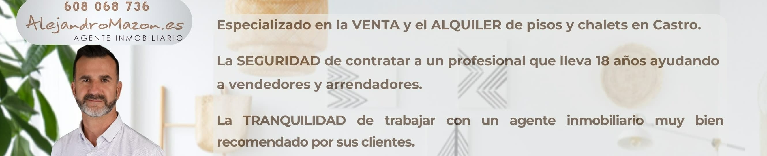 Agente Inmobiliario - Alejandro Mazón  - Agencia inmobiliaria en Castro-Urdiales