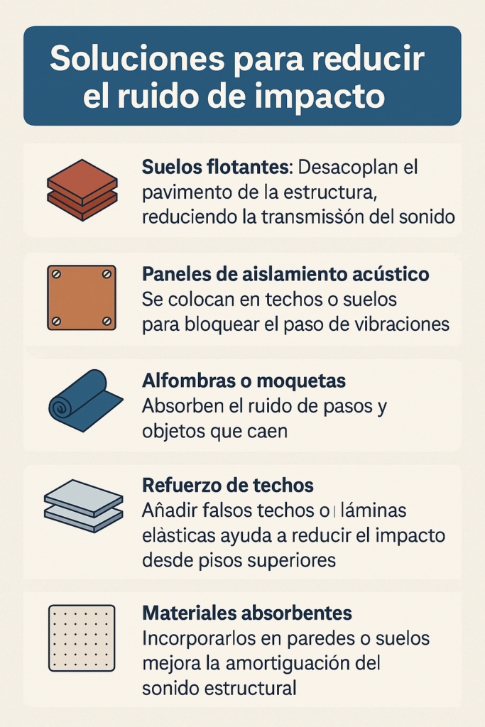 Cómo reducir el ruido de impacto