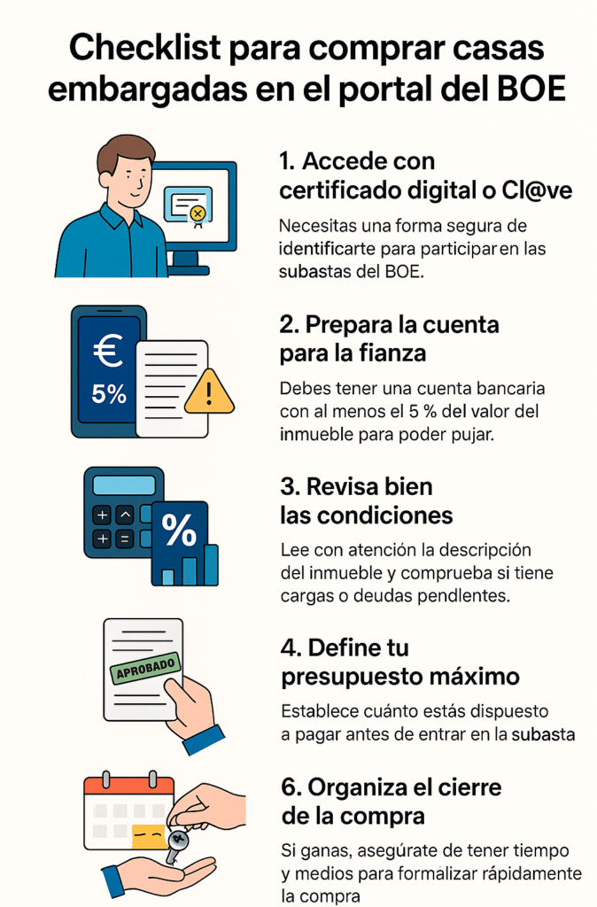 Checklist para comprar una casa embargada por el banco
